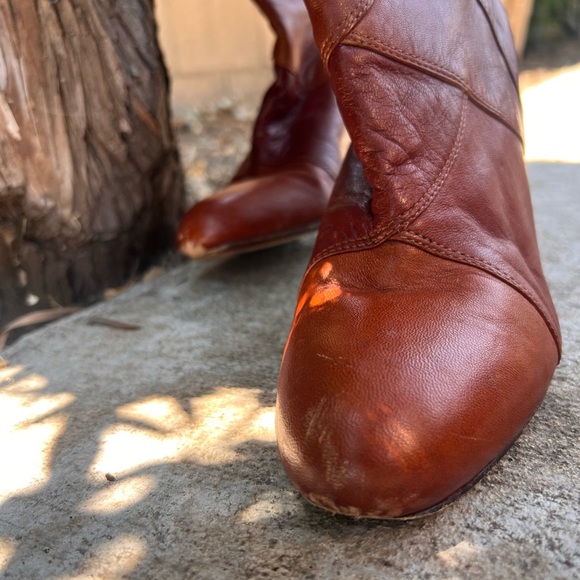 Vintage Frye Tall-High Boots Leather - Picture 4 of 15